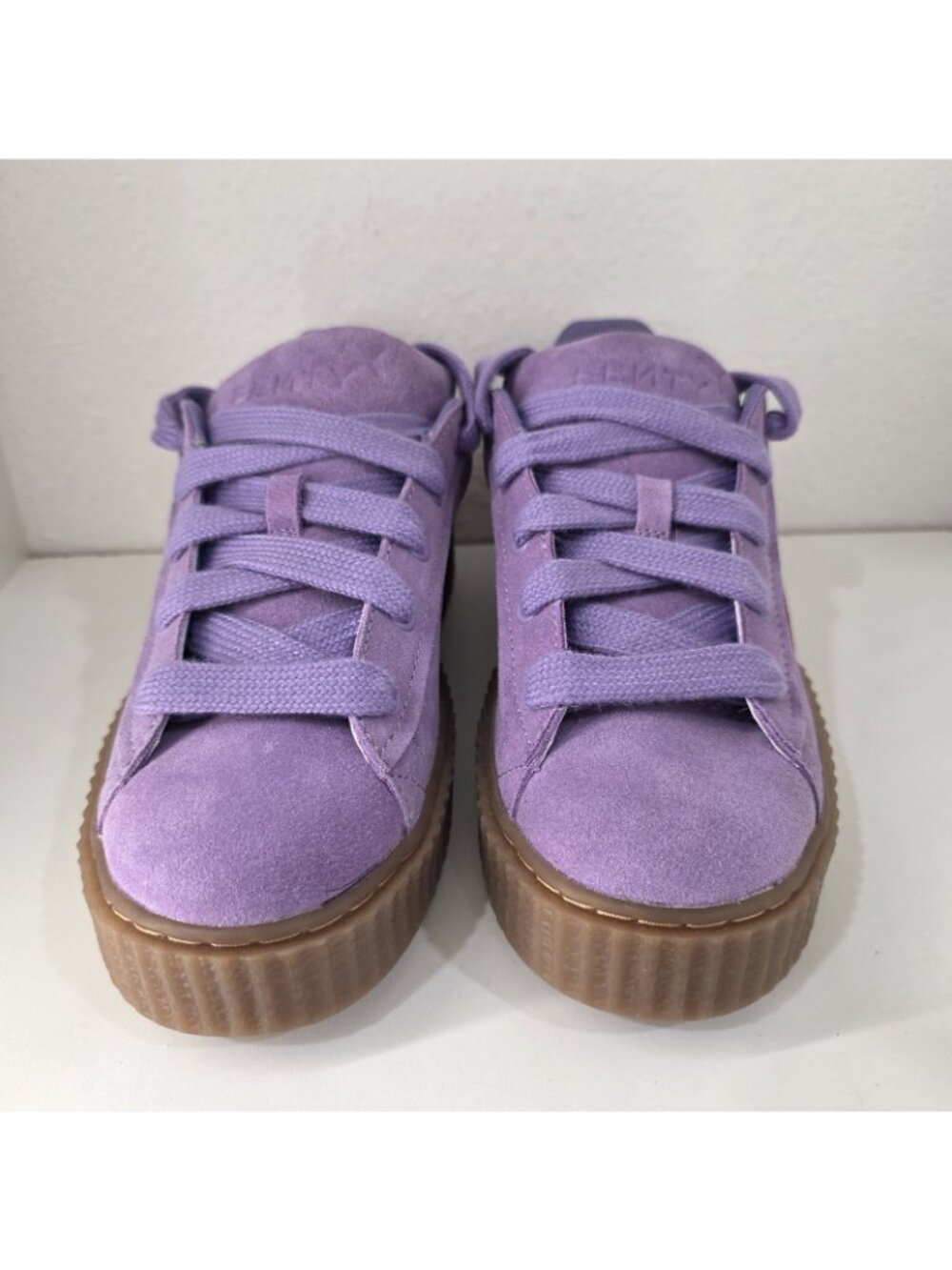 PUMA Rihanna X Fenty Creeper Phatty Lavender Red Shoes Sneakers NEW Womens 7.5 - Picture 7 of 11